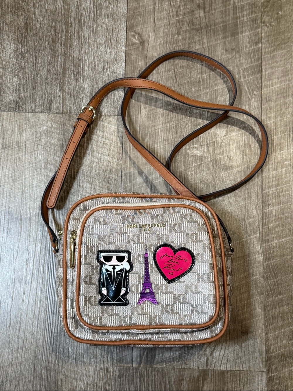 karl lagerfeld women's crossbody bag Rare with love from Paris